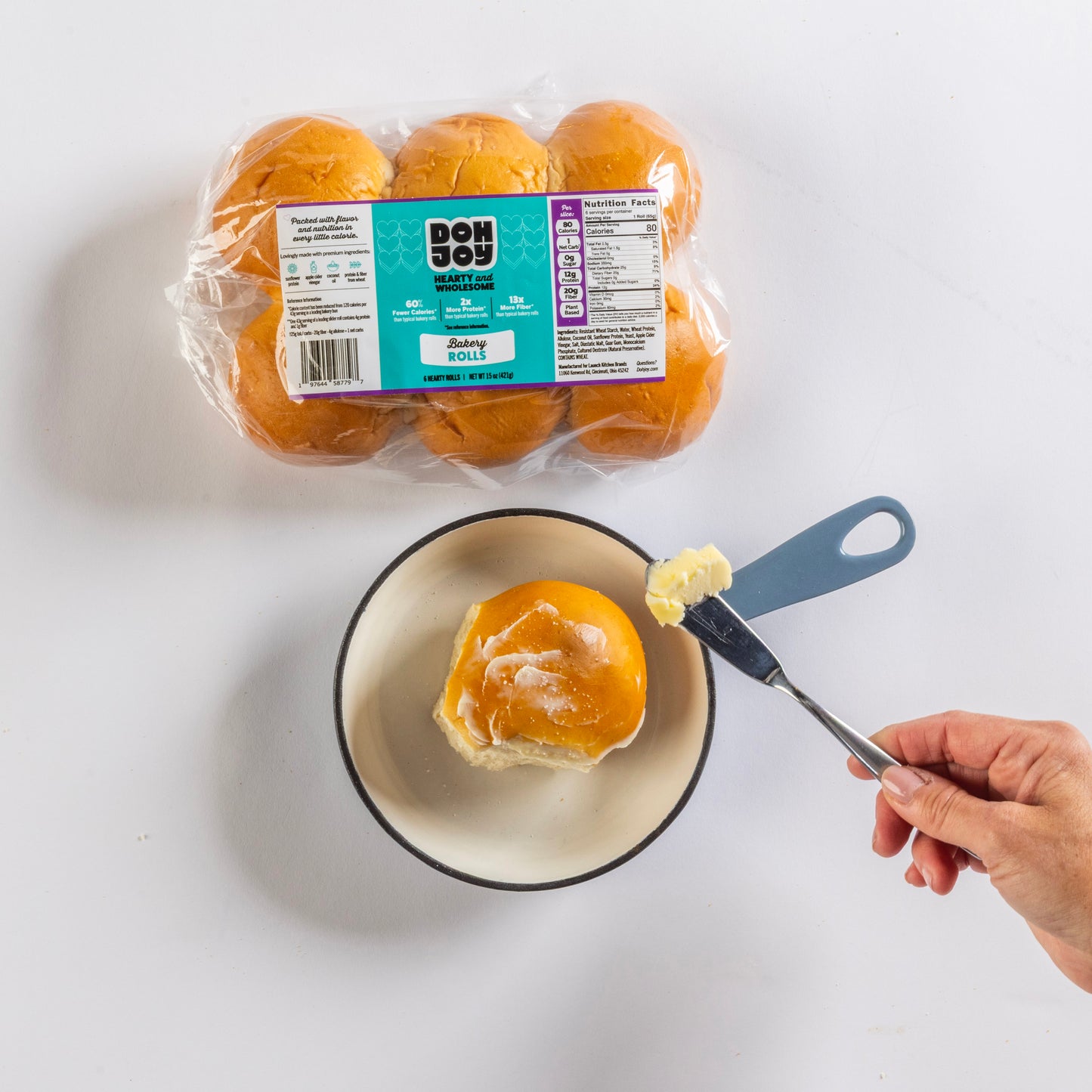 Hearty Bakery Rolls (1 Net Carb)