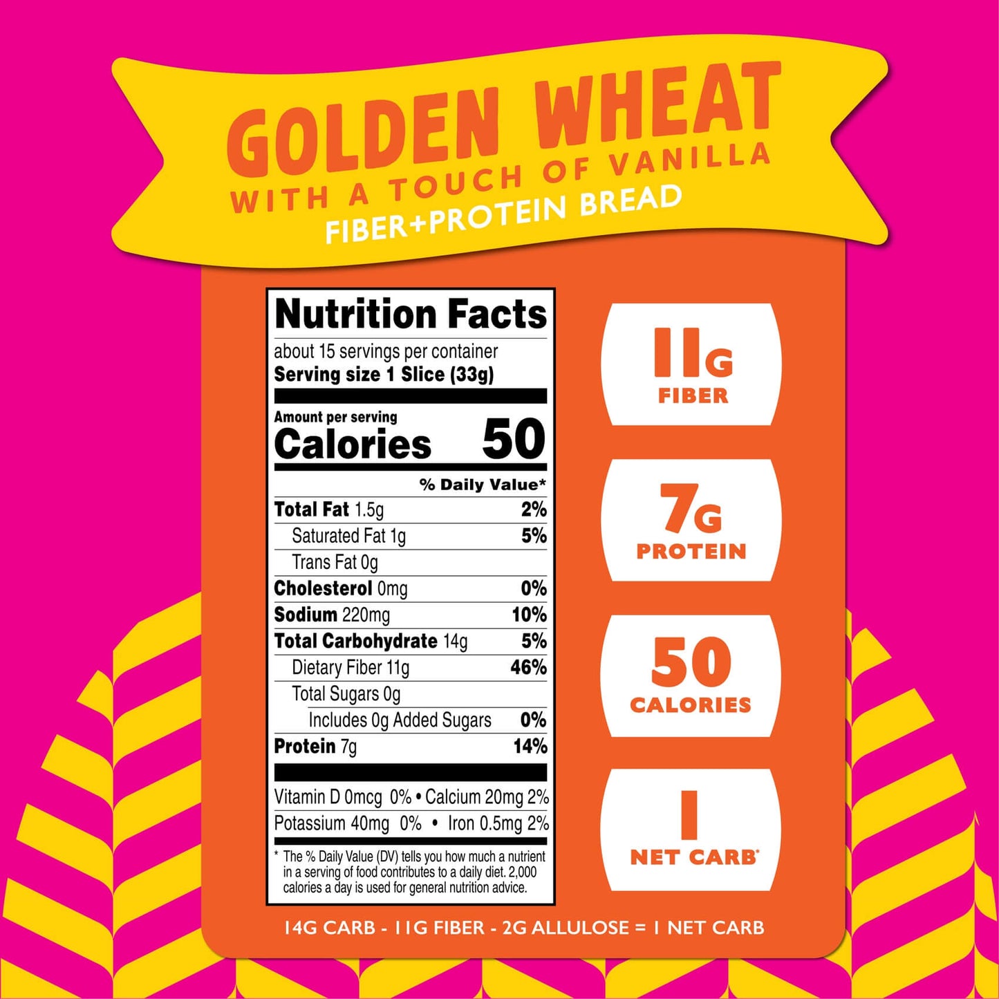 Golden Wheat with a Touch of Vanilla (1 Net Carb)